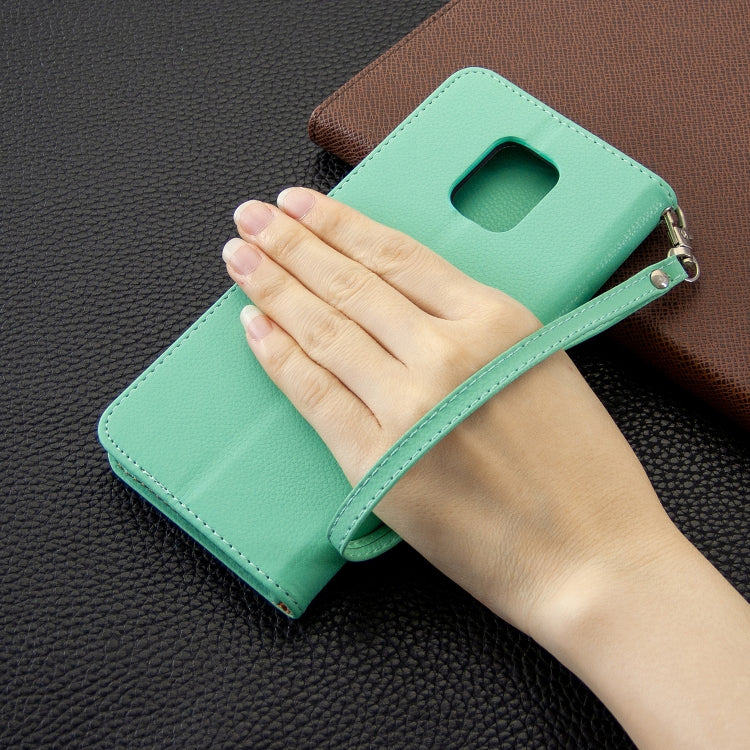 For Xiaomi Redmi Note 9S / Note 9 Pro / Note 9 Pro Max Litchi Texture Pure Color Horizontal Flip PU Leather Case with Holder & Card Slots & Wallet & Lanyard