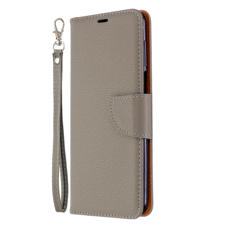 For Xiaomi Redmi Note 9S / Note 9 Pro / Note 9 Pro Max Litchi Texture Pure Color Horizontal Flip PU Leather Case with Holder & Card Slots & Wallet & Lanyard