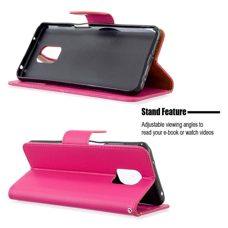 For Xiaomi Redmi Note 9S / Note 9 Pro / Note 9 Pro Max Litchi Texture Pure Color Horizontal Flip PU Leather Case with Holder & Card Slots & Wallet & Lanyard