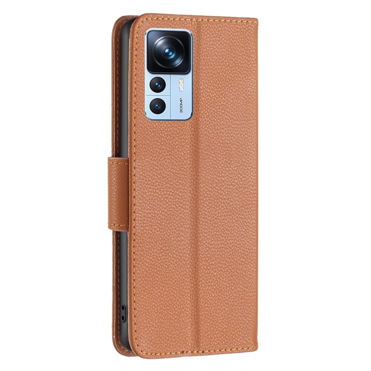 For Xiaomi 12T / 12T Pro / Redmi K50 Ultra Litchi Texture Pure Color Leather Phone Case