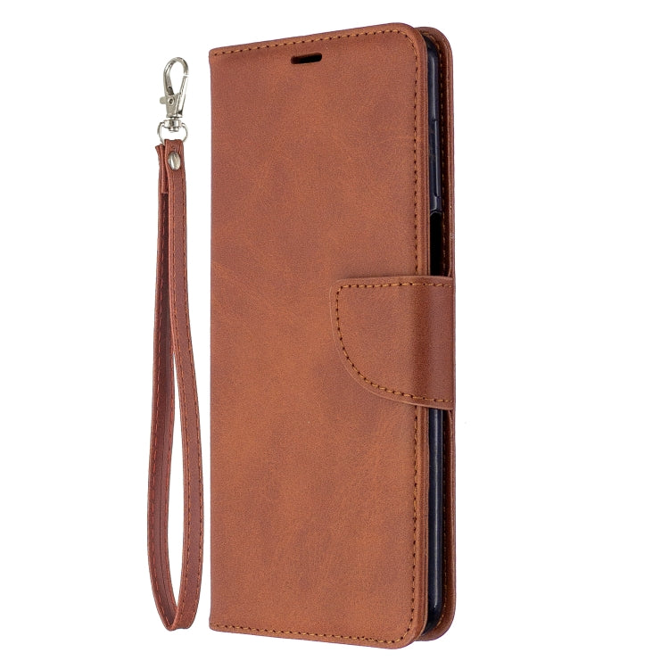 For Xiaomi Redmi Note 9S / Note 9 Pro / Note 9 Pro Max Retro Lambskin Texture Pure Color Horizontal Flip PU Leather Case with Holder & Card Slots & Wallet & Lanyard