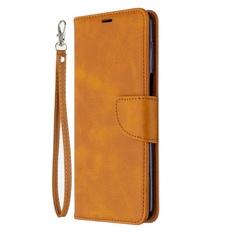 For Xiaomi Redmi Note 9S / Note 9 Pro / Note 9 Pro Max Retro Lambskin Texture Pure Color Horizontal Flip PU Leather Case with Holder & Card Slots & Wallet & Lanyard