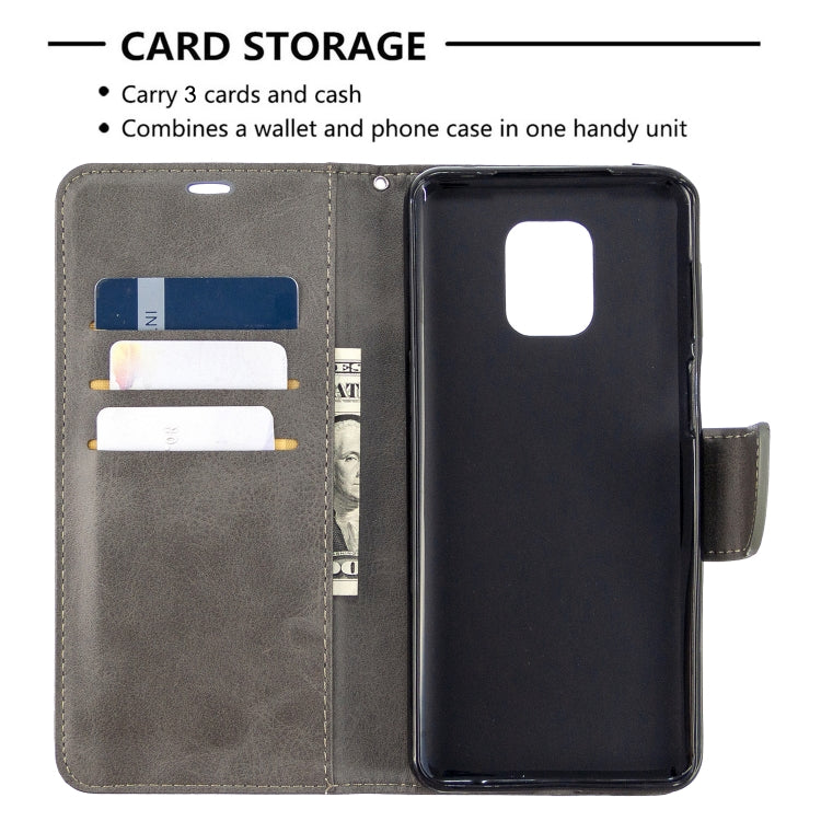 For Xiaomi Redmi Note 9S / Note 9 Pro / Note 9 Pro Max Retro Lambskin Texture Pure Color Horizontal Flip PU Leather Case with Holder & Card Slots & Wallet & Lanyard