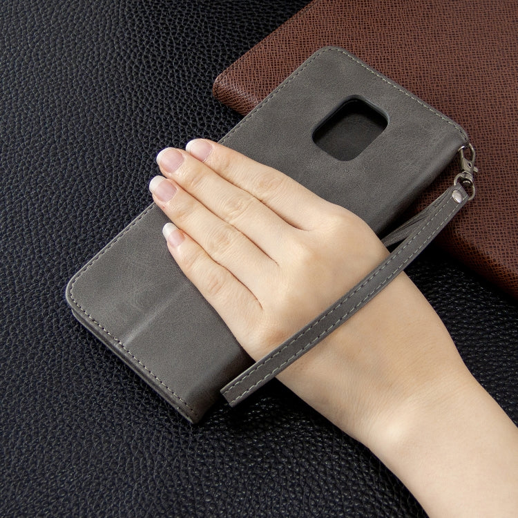 For Xiaomi Redmi Note 9S / Note 9 Pro / Note 9 Pro Max Retro Lambskin Texture Pure Color Horizontal Flip PU Leather Case with Holder & Card Slots & Wallet & Lanyard