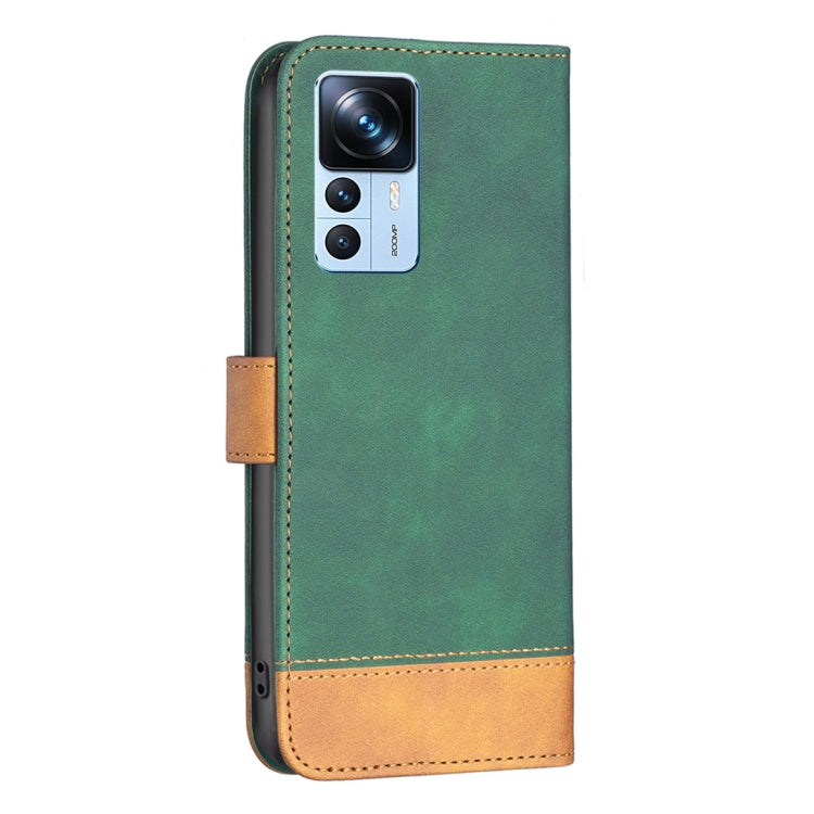 For Xiaomi 12T / 12T Pro / Redmi K50 Ultra BF11 Color Matching Skin Feel Leather Phone Case