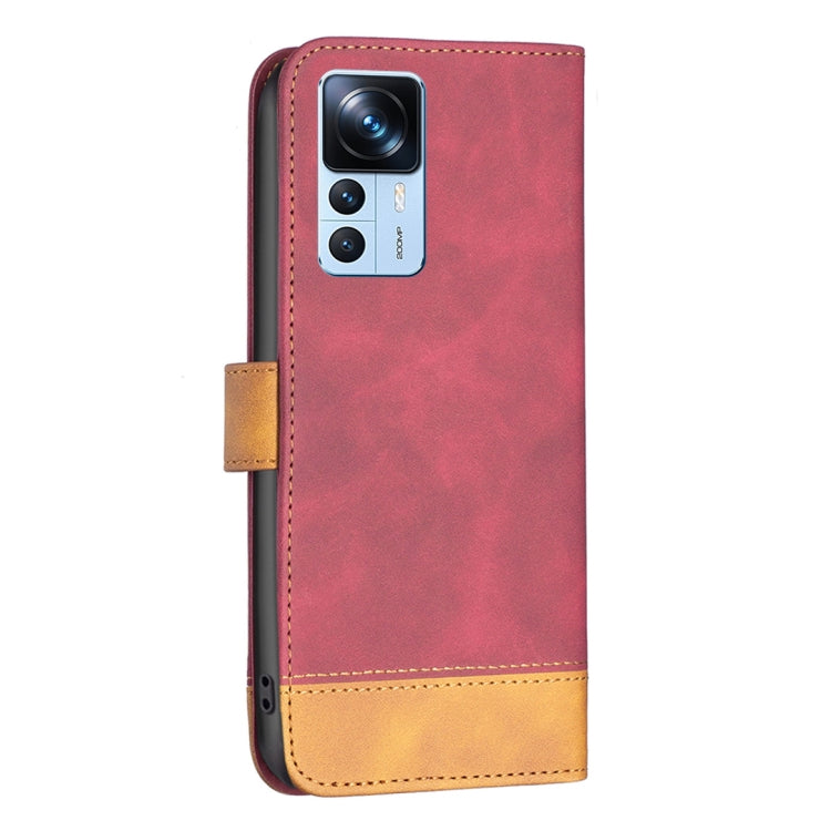 For Xiaomi 12T / 12T Pro / Redmi K50 Ultra BF11 Color Matching Skin Feel Leather Phone Case