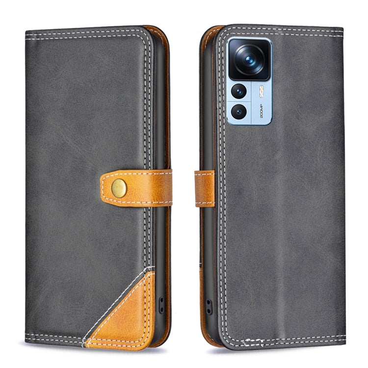 For Xiaomi 12T / 12T Pro / Redmi K50 Ultra Color Matching Double Sewing Thread Leather Phone Case