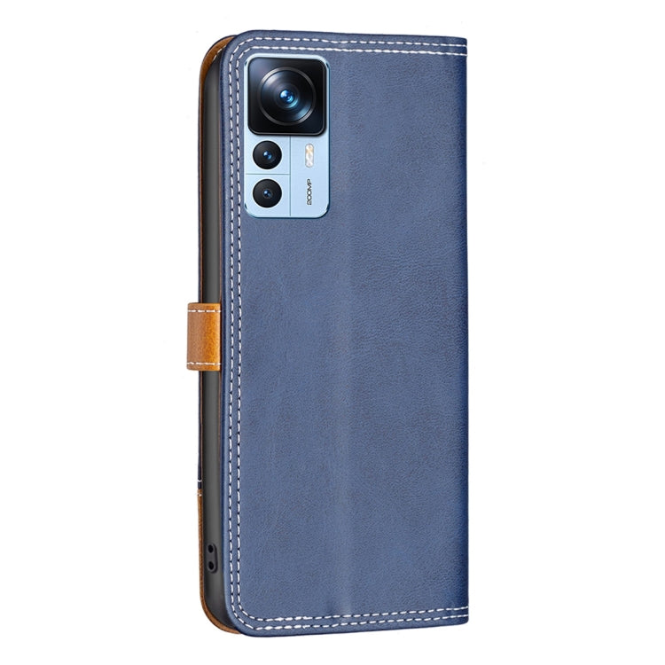 For Xiaomi 12T / 12T Pro / Redmi K50 Ultra Color Matching Double Sewing Thread Leather Phone Case