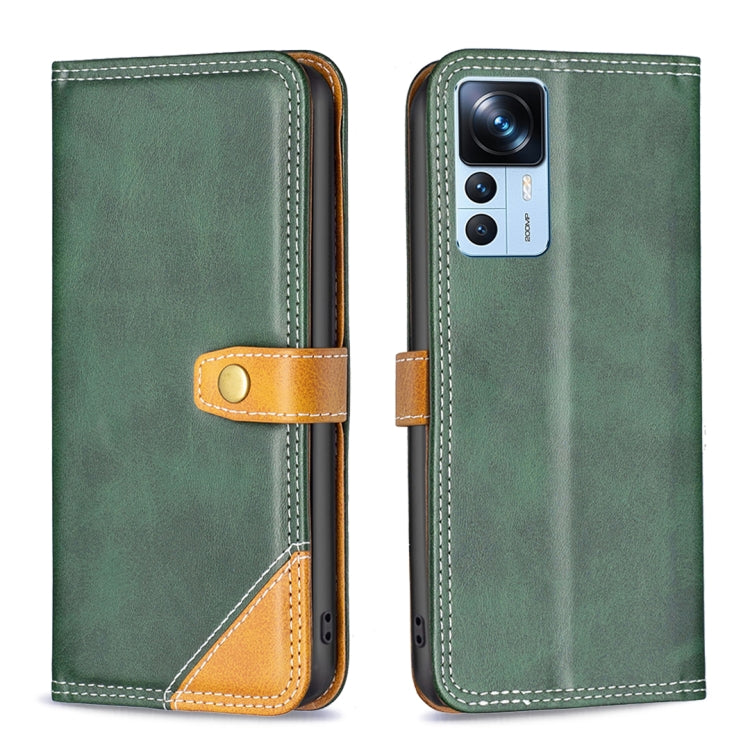 For Xiaomi 12T / 12T Pro / Redmi K50 Ultra Color Matching Double Sewing Thread Leather Phone Case