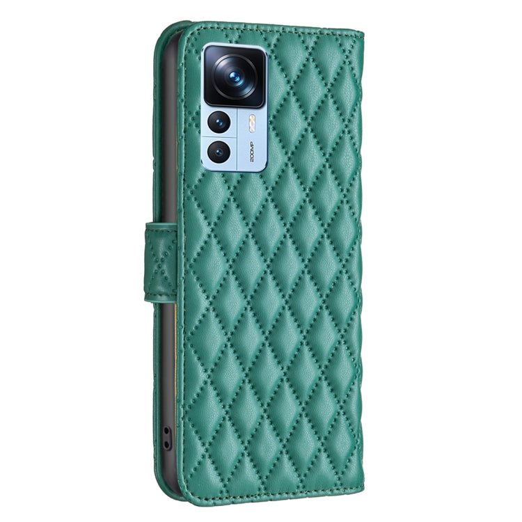 For Xiaomi 12T / 12T Pro / Redmi K50 Ultra Diamond Lattice Wallet Leather Flip Phone Case