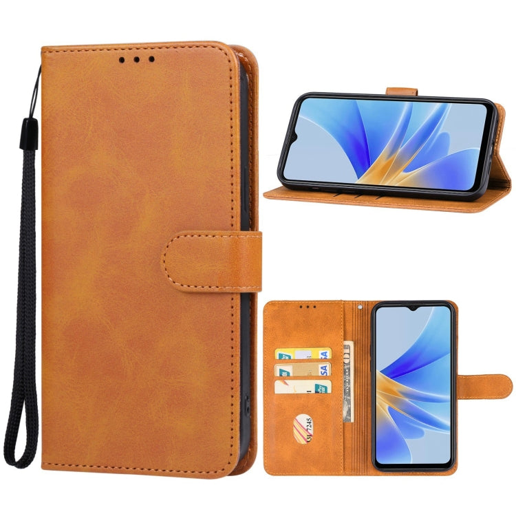 For OPPO A17k Leather Phone Case