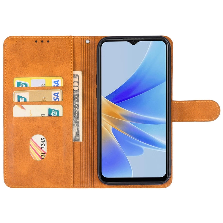 For OPPO A17k Leather Phone Case