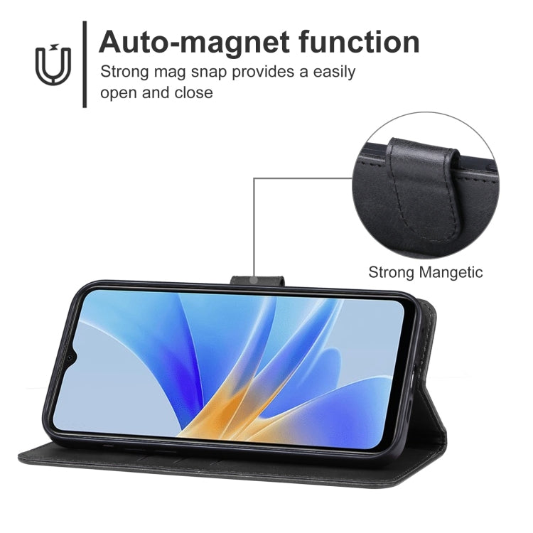 For OPPO A17k Leather Phone Case