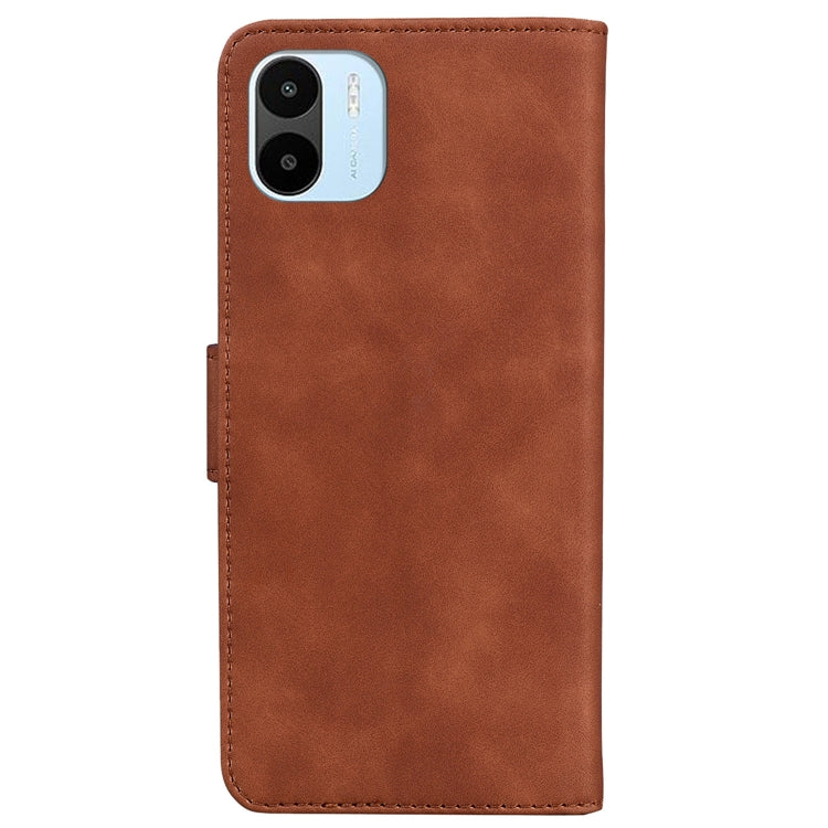 For Xiaomi Redmi A1 Skin Feel Pure Color Flip Leather Phone Case