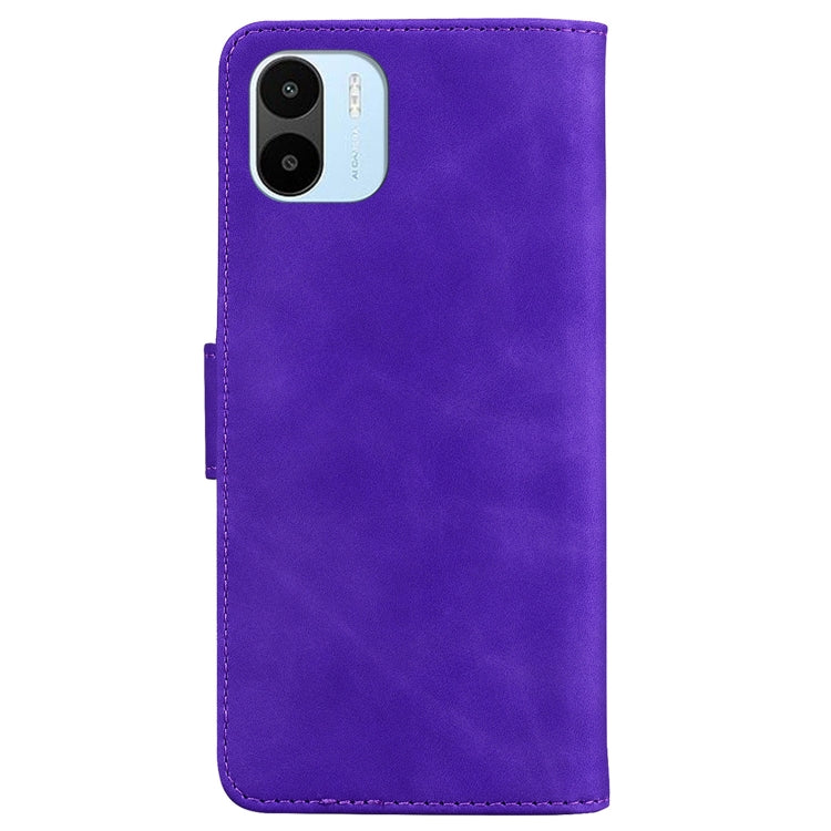 For Xiaomi Redmi A1 Skin Feel Pure Color Flip Leather Phone Case