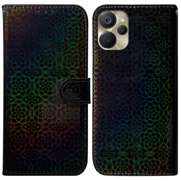 For Realme 9i 5G Colorful Magnetic Buckle Leather Phone Case
