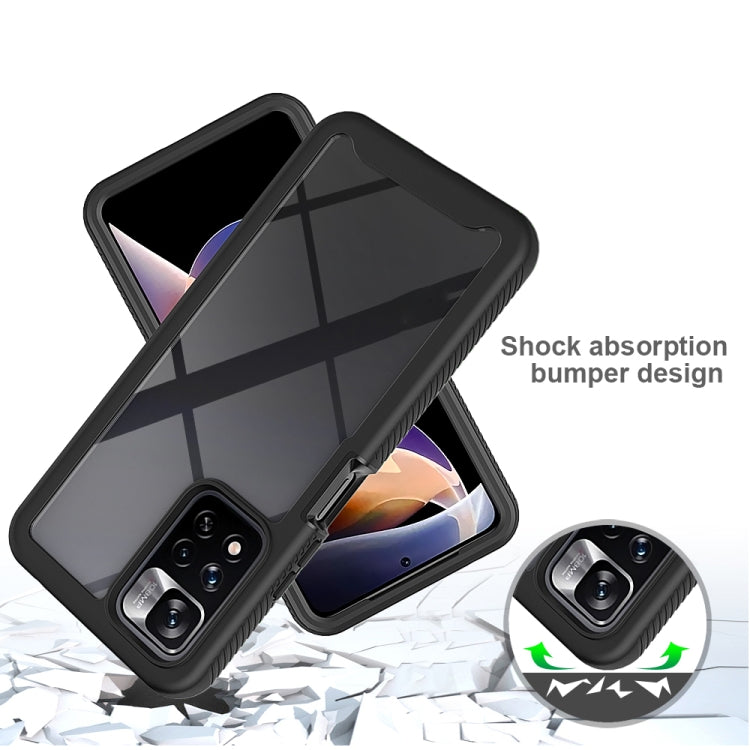 For Xiaomi Redmi Note 11 Pro+ 5G Global Starry Sky Solid Color Shockproof TPU Clear PC Phone Case