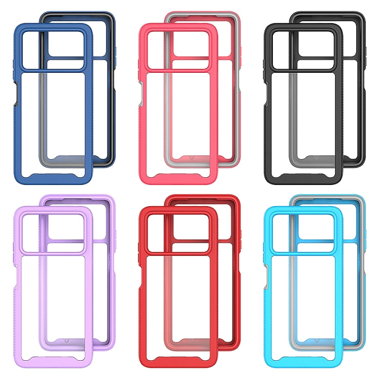 For Xiaomi Poco X4 Pro 5G Starry Sky Solid Color Shockproof TPU Clear PC Phone Case
