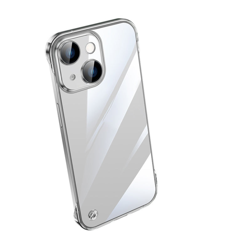 For iPhone 13 Electroplating Frameless Clear PC Phone Case