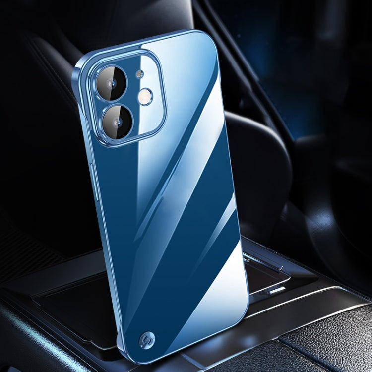 For iPhone 12 Electroplating Frameless Clear PC Phone Case