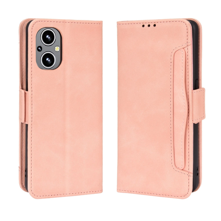 For OPPO Reno8 Lite 5G Global/Reno8 Z/Reno7 Z Skin Feel Calf Texture Card Slots Leather Phone Case