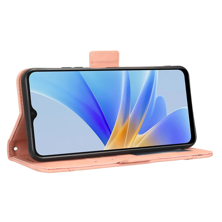 For OPPO A17 Skin Feel Calf Texture Card Slots Leather Phone Case