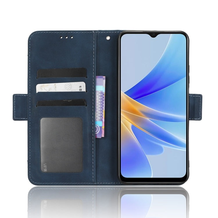 For OPPO A17 Skin Feel Calf Texture Card Slots Leather Phone Case