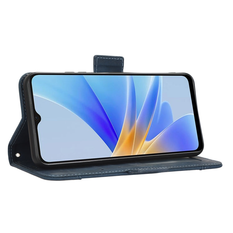 For OPPO A17 Skin Feel Calf Texture Card Slots Leather Phone Case