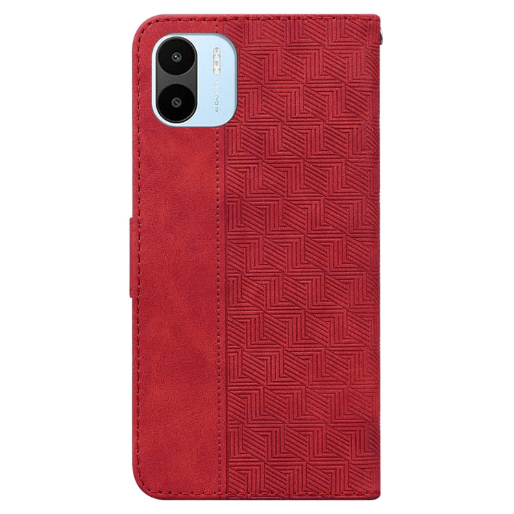 For Xiaomi Redmi A1 Geometric Embossed Flip Leather Phone Case