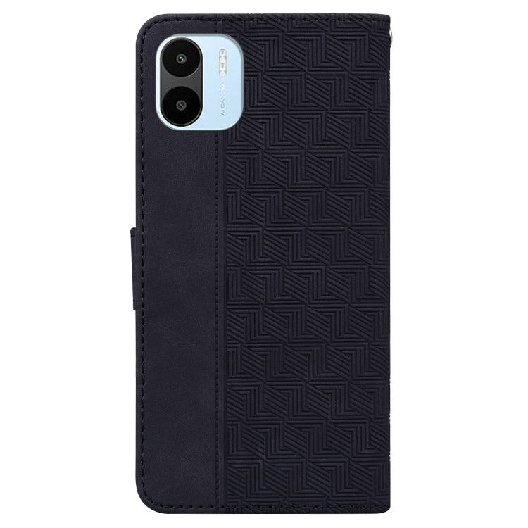 For Xiaomi Redmi A1 Geometric Embossed Flip Leather Phone Case