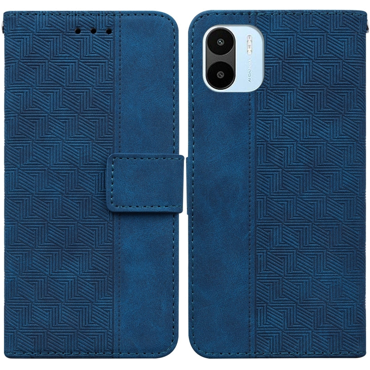 For Xiaomi Redmi A1 Geometric Embossed Flip Leather Phone Case