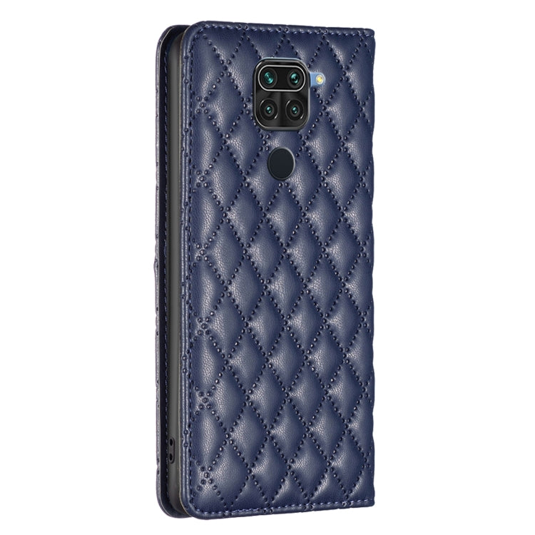 For Xiaomi Redmi Note 9 / 10X 4G Diamond Lattice Magnetic Leather Flip Phone Case