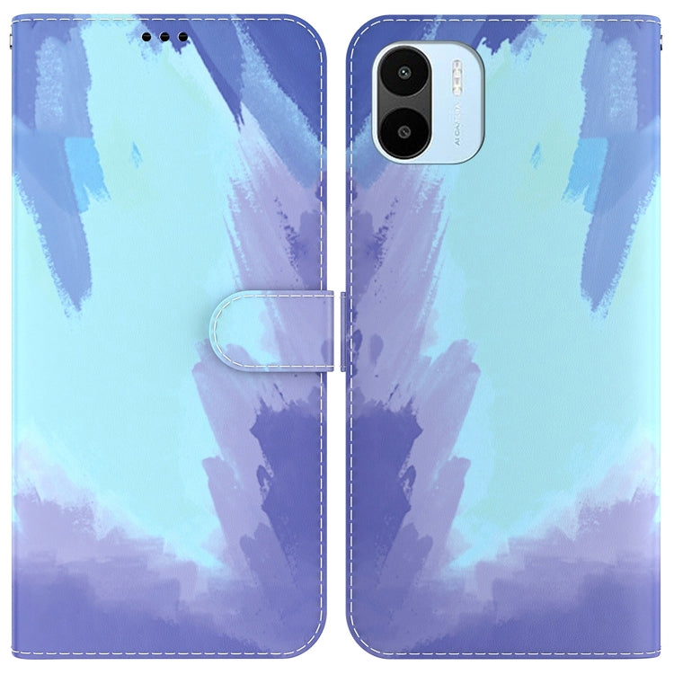 For Xiaomi Redmi A1 Watercolor Pattern Flip Leather Phone Case
