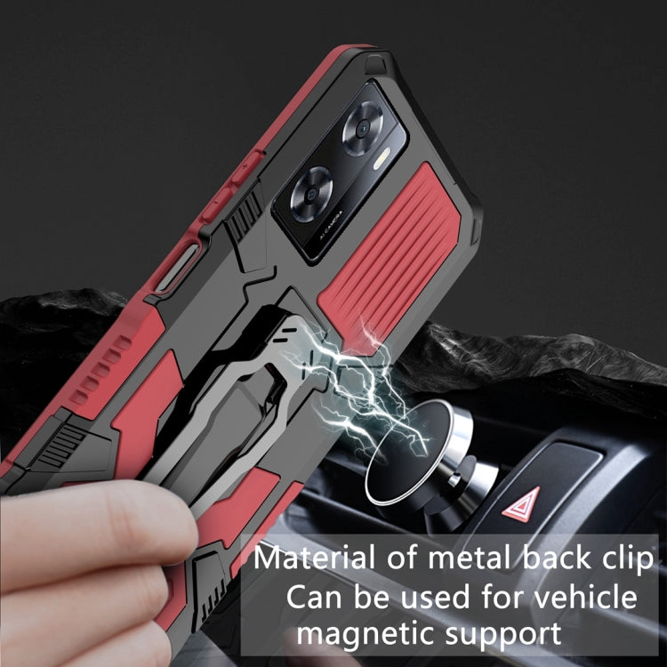 For OPPO A57 4G Armor Warrior Shockproof PC + TPU Phone Case