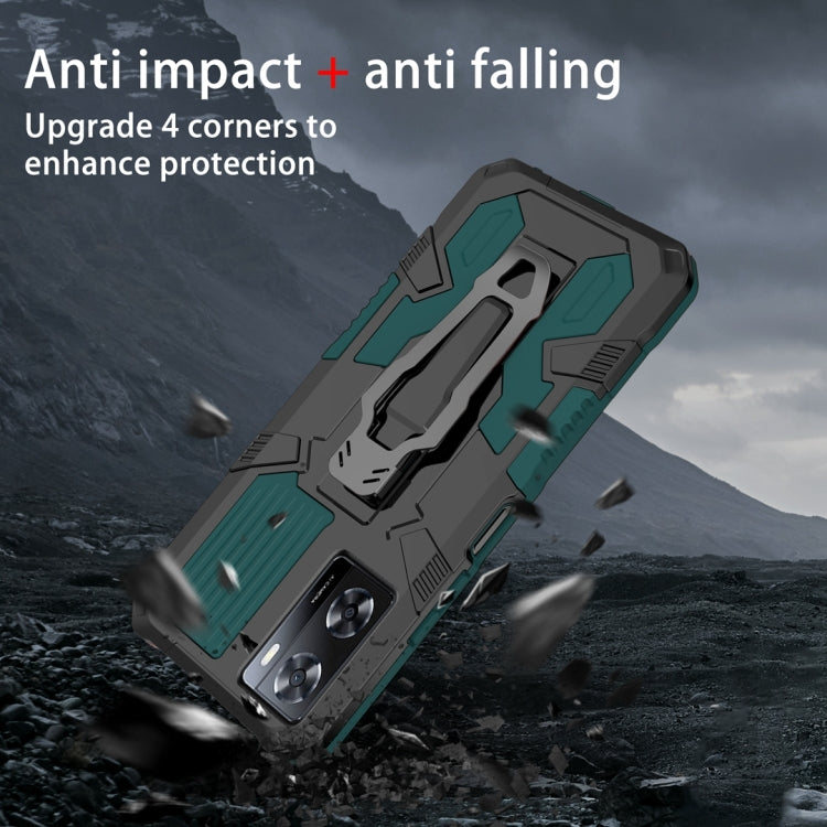 For OPPO A57 4G Armor Warrior Shockproof PC + TPU Phone Case