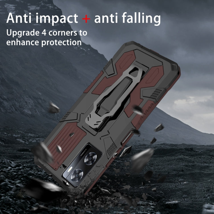 For OPPO A57 4G Armor Warrior Shockproof PC + TPU Phone Case