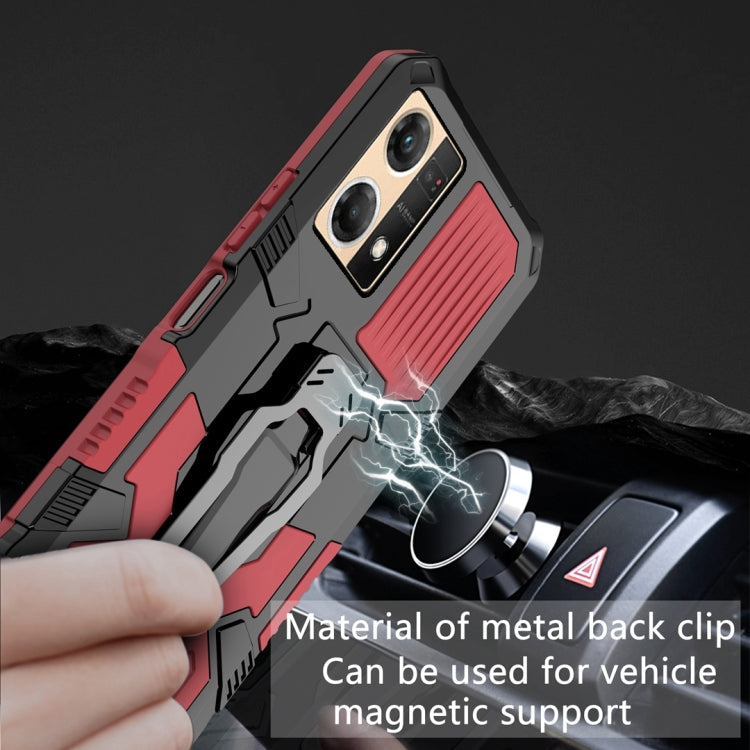 For OPPO Reno7 4G Armor Warrior Shockproof PC + TPU Phone Case