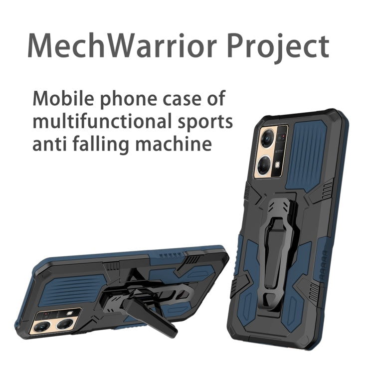 For OPPO Reno7 4G Armor Warrior Shockproof PC + TPU Phone Case