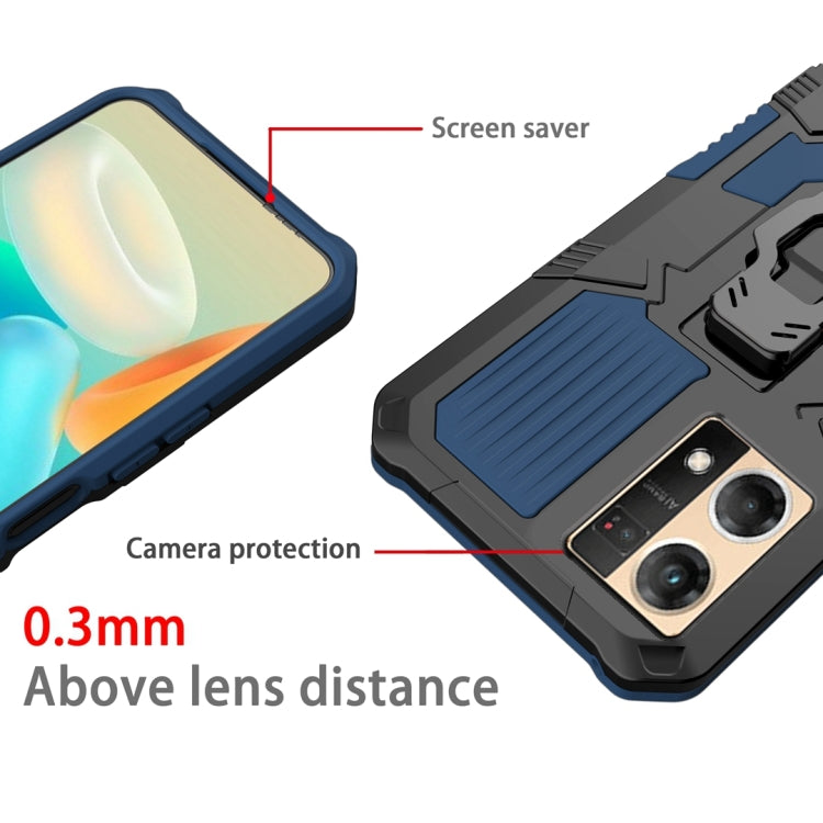 For OPPO Reno7 4G Armor Warrior Shockproof PC + TPU Phone Case
