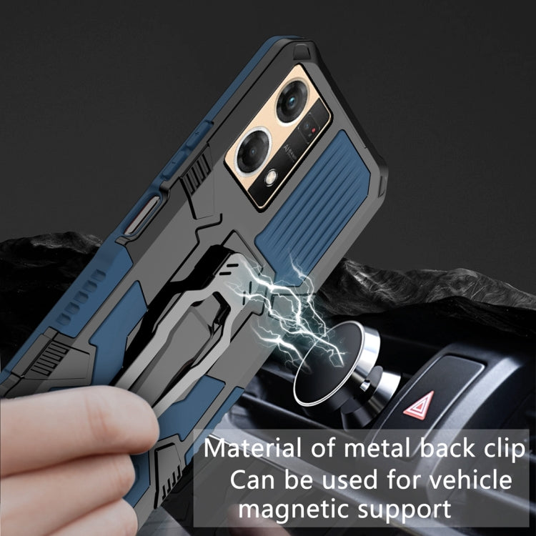 For OPPO Reno7 4G Armor Warrior Shockproof PC + TPU Phone Case