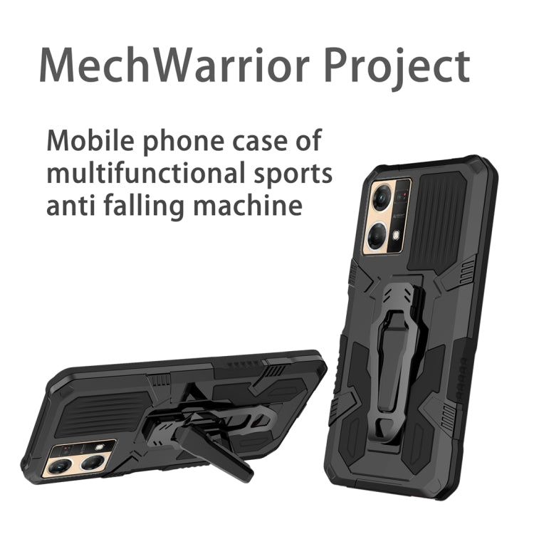 For OPPO Reno7 4G Armor Warrior Shockproof PC + TPU Phone Case