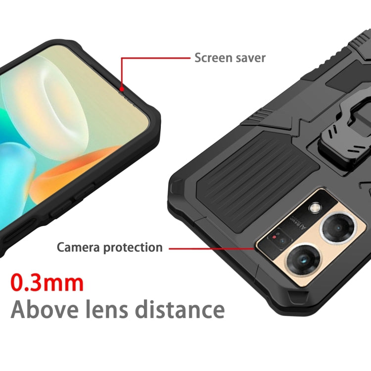For OPPO Reno7 4G Armor Warrior Shockproof PC + TPU Phone Case