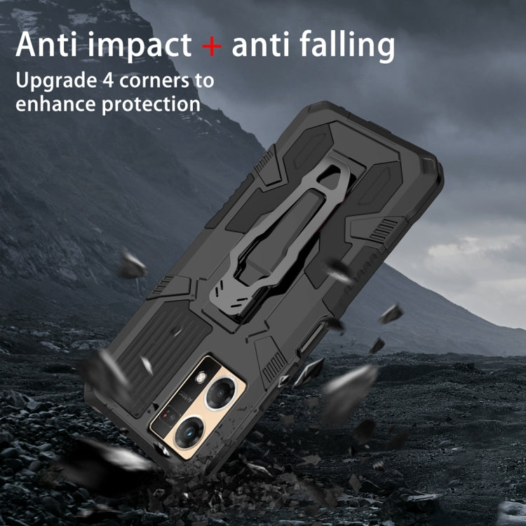 For OPPO Reno7 4G Armor Warrior Shockproof PC + TPU Phone Case