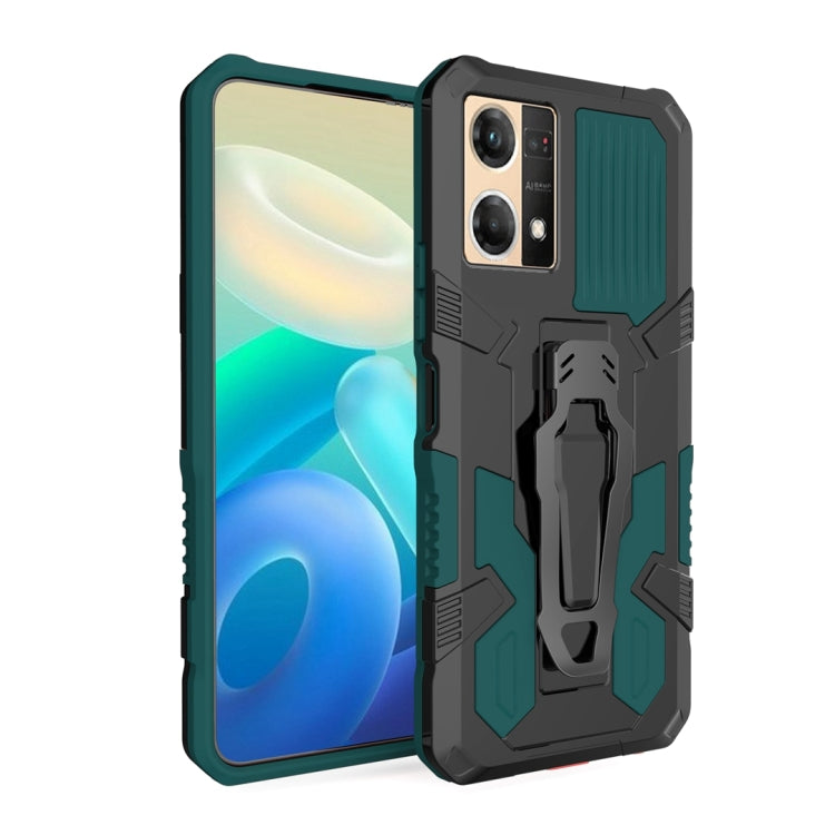 For OPPO Reno7 4G Armor Warrior Shockproof PC + TPU Phone Case