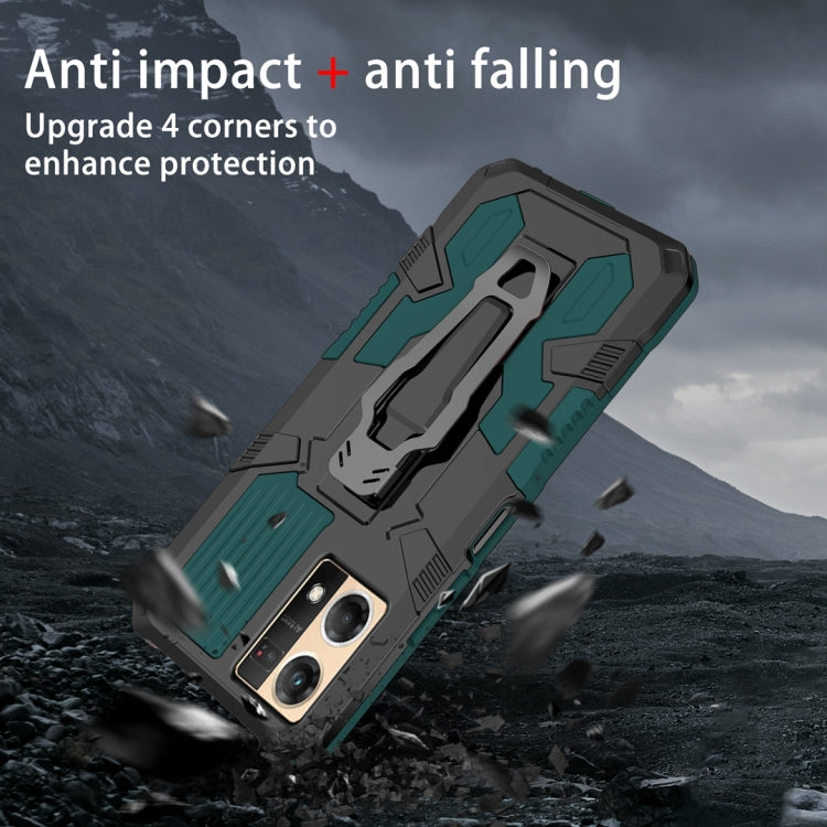For OPPO Reno7 4G Armor Warrior Shockproof PC + TPU Phone Case