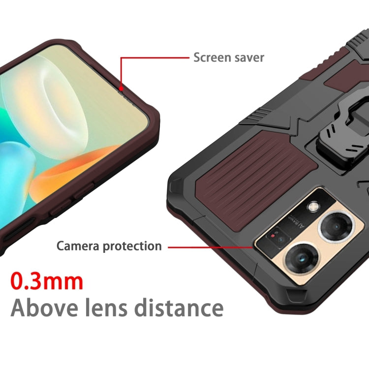 For OPPO Reno7 4G Armor Warrior Shockproof PC + TPU Phone Case