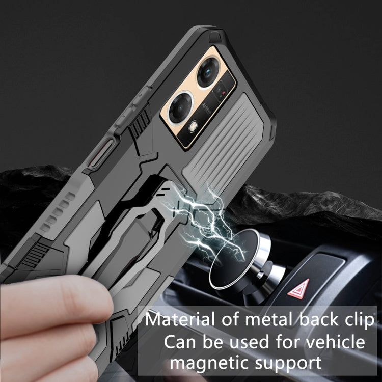 For OPPO Reno7 4G Armor Warrior Shockproof PC + TPU Phone Case