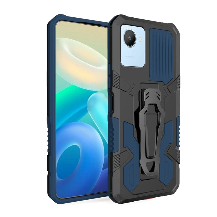 For Realme C30 Armor Warrior Shockproof PC + TPU Phone Case
