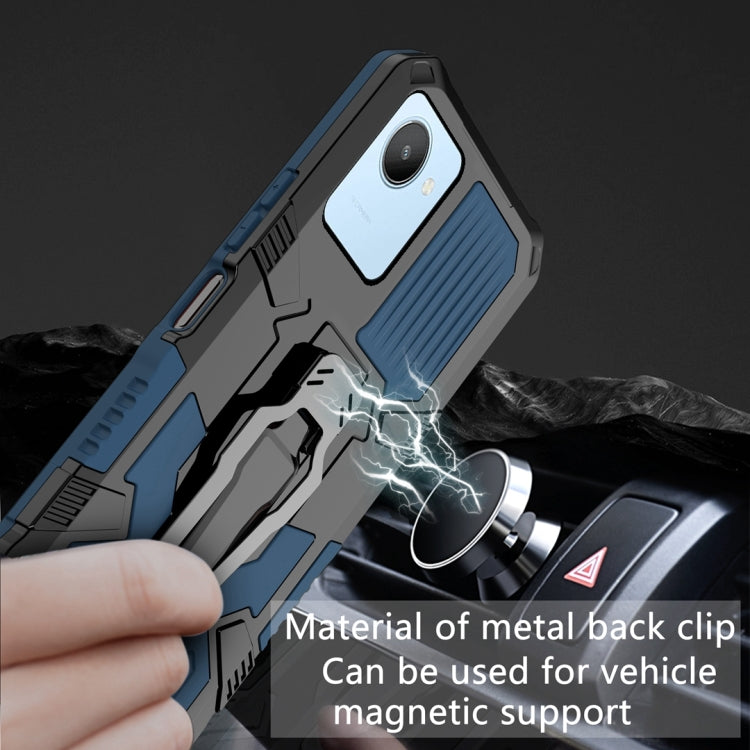 For Realme C30 Armor Warrior Shockproof PC + TPU Phone Case