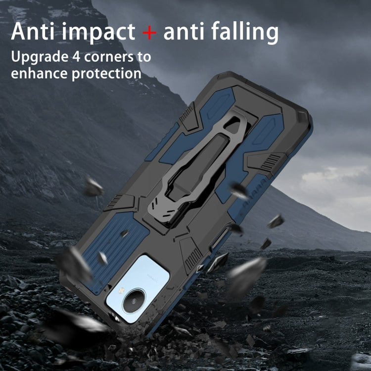 For Realme C30 Armor Warrior Shockproof PC + TPU Phone Case